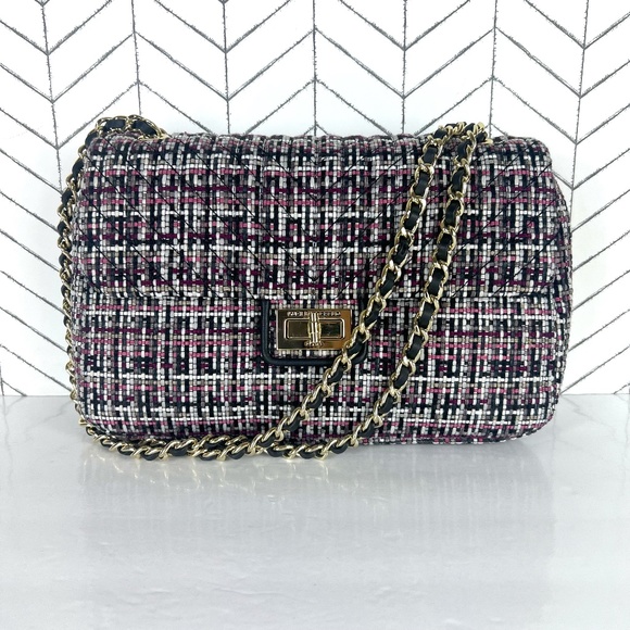 Karl Lagerfeld Handbags - Karl Lagerfeld Tweed Shoulder Crossbody Agyness